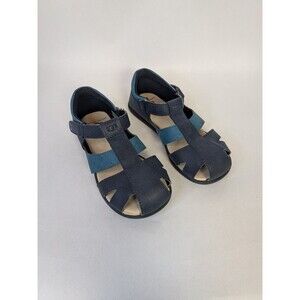 UGG Kylo Toddler Sandals 12 Blue Leather Strappy Breathable Comfort Flat Shoes